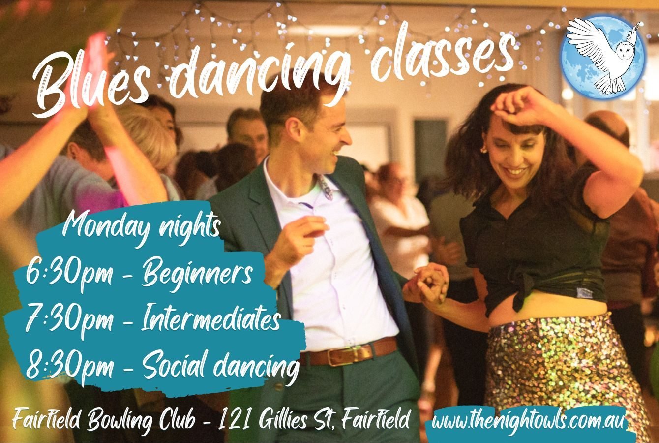 Weekly blues dancing classes