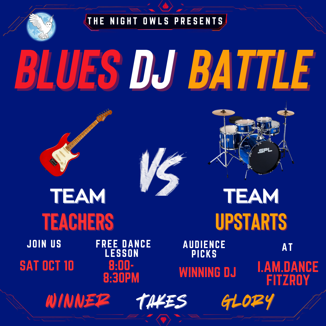 blues dancing social dance music dj I.AM.DANCE The Night Owls